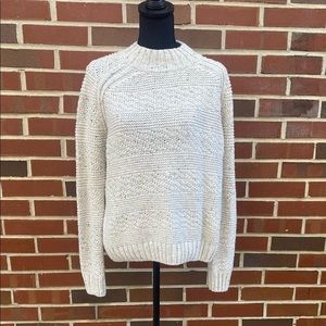 Prana Nemma Sweater Off-White/Gray Size Large
